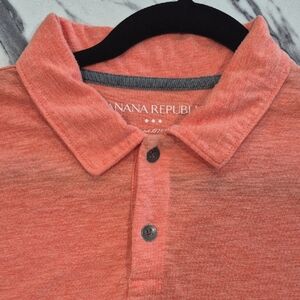 Banana Republic Vintage Polo Shirt, Large Melon Orange Coral